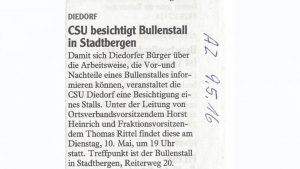 CSU Schafkopfrunde @ Sportheim Diedorf